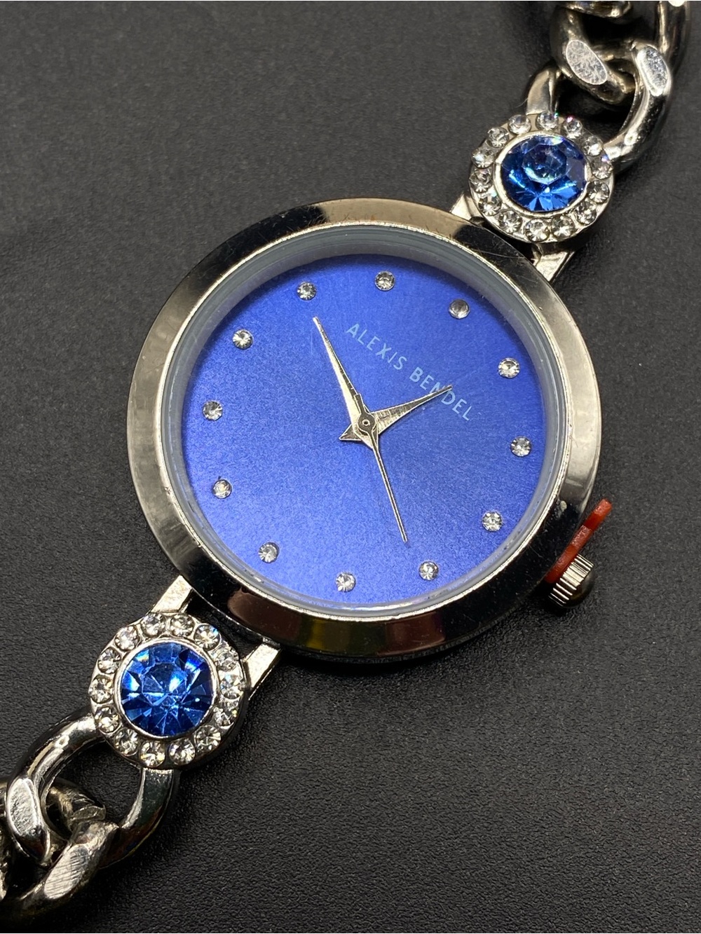 ALEXIS BENDEL Silver & Blue Quartz Watch - Picture 4 of 8